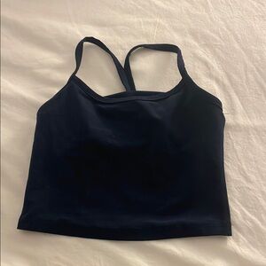 Beyond Yoga Heathered Navy Top